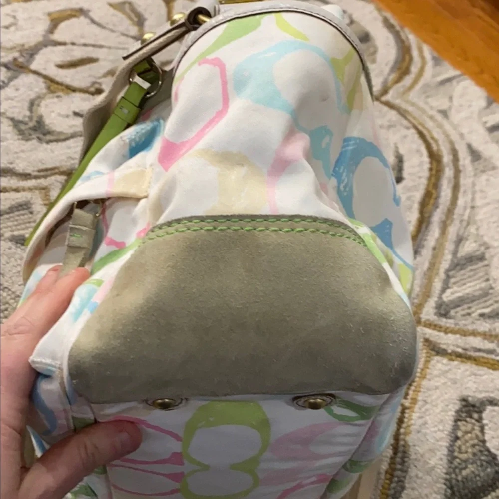 💕 Coach medium authenticate multicolor travel bag - Picture 10 of 15